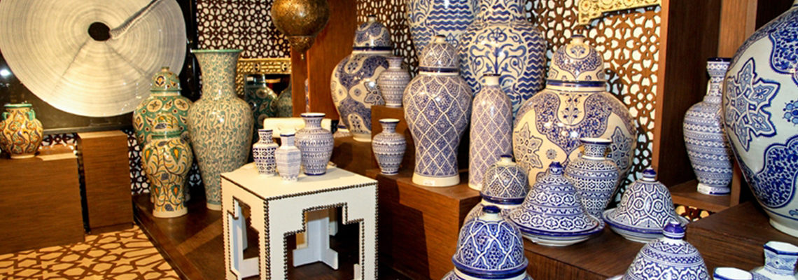 articles décoratifs d'artisanat marocain